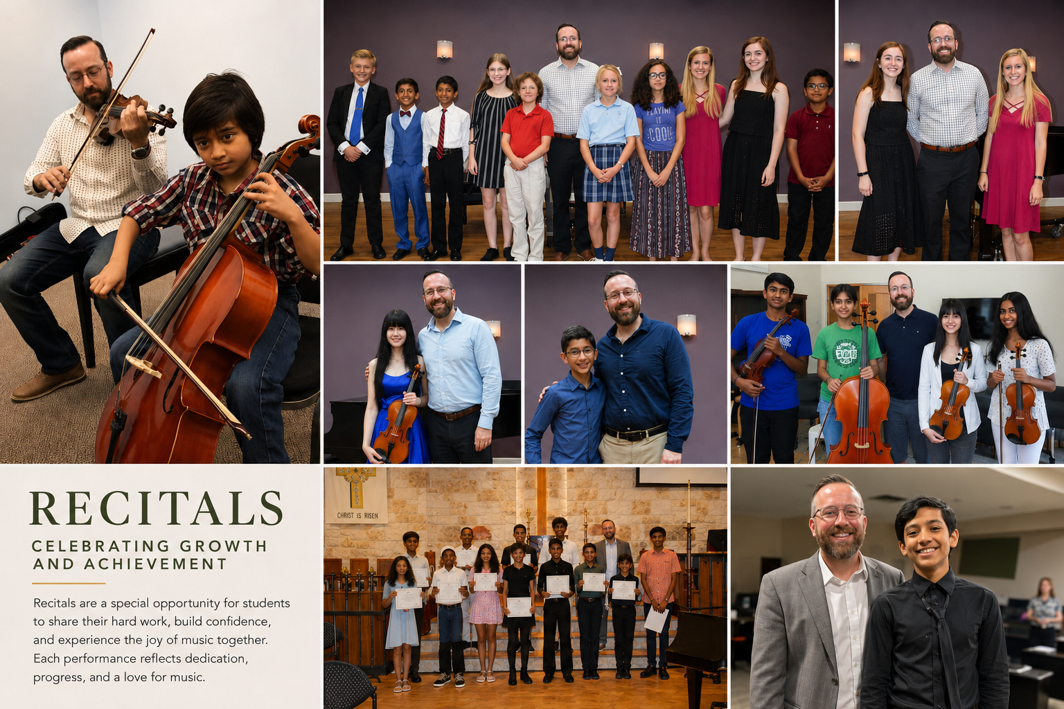 David Price Music recitals and studio community