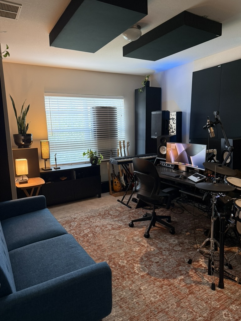 Another view of the recording and production studio